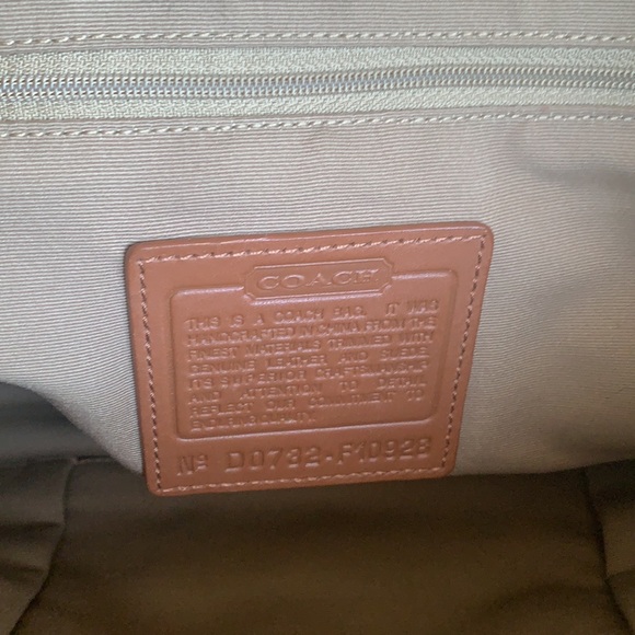 Green Coach Handbag - Picture 5 of 14